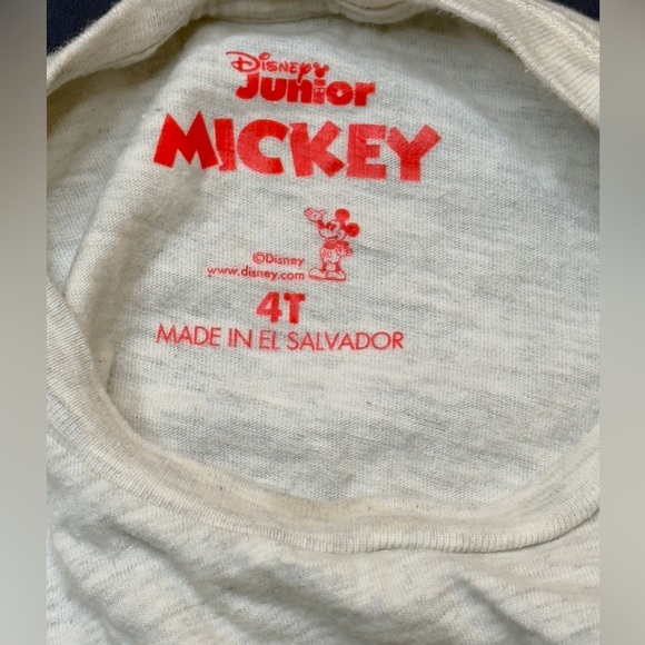 2 (two) Disney Mickey Mouse Cream Sweatshirt and shirt - Picture 4 of 6